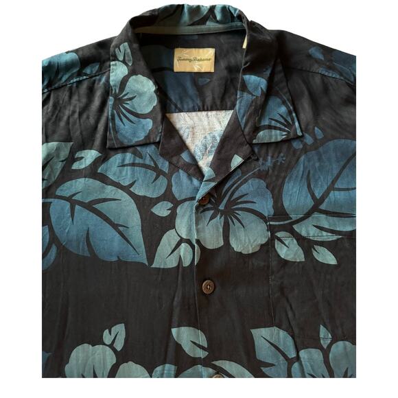 Tommy Bahama 100% Silk Tropical Short Sleeves Button Down XLX / TGT - Picture 3 of 16